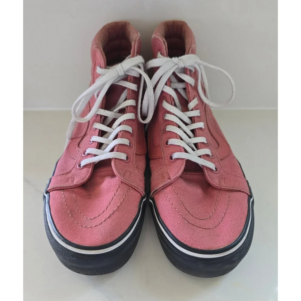 Vans Sk8-Hi Reissue Faded Rose Black High‎ Top Sneakers Mens 7.5 Womens 9